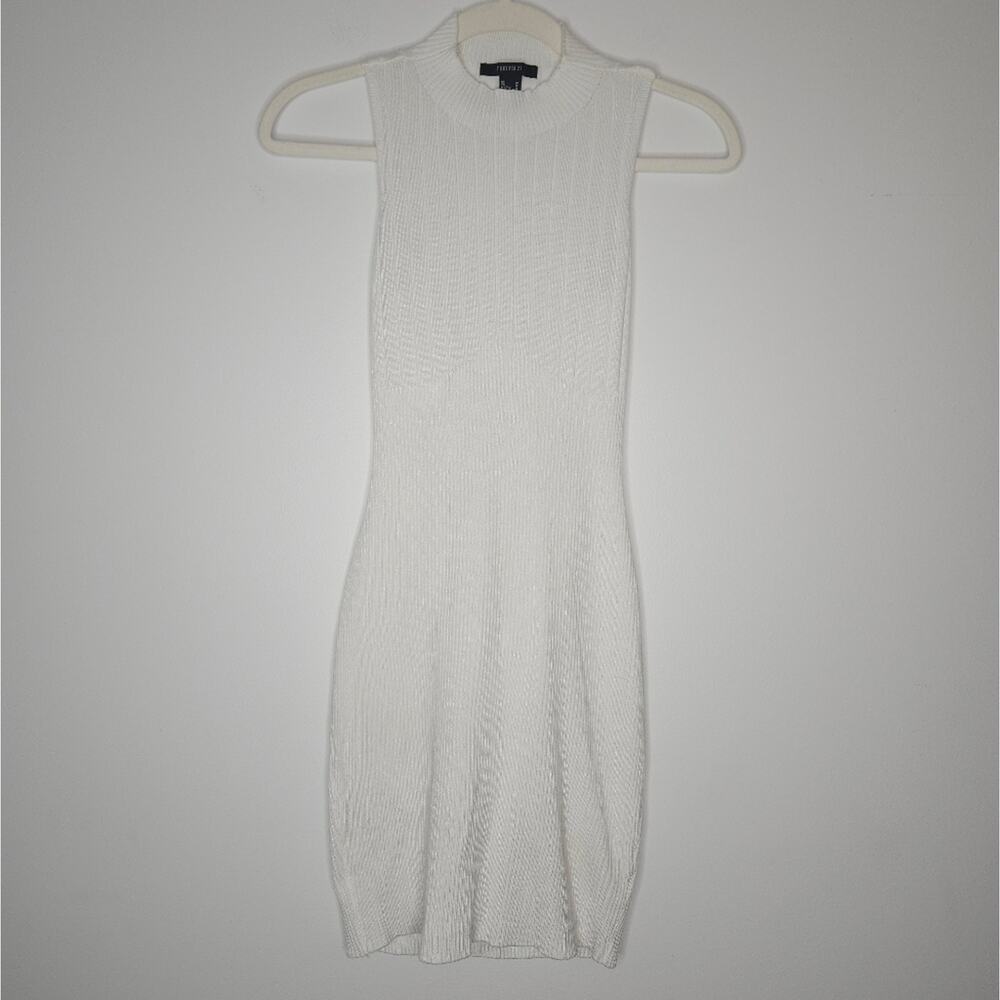 Forever 21 White Sleeveless Mini Dress